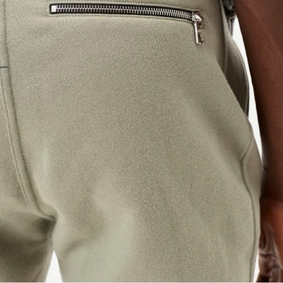 John Elliott Beige Cotton Drop Crotch Slim Sweatpants Jogger Pants Sz 2 = Medium - Picture 4 of 8